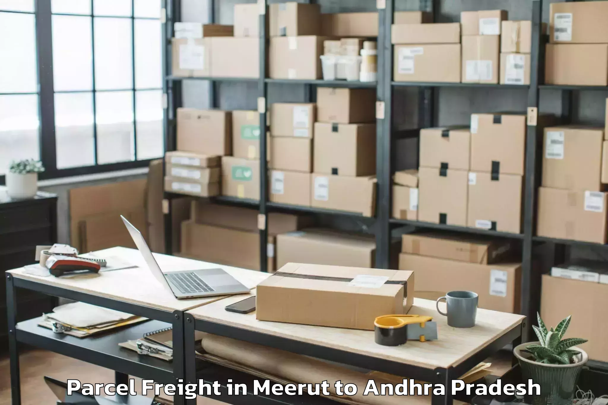 Expert Meerut to Vinukonda Parcel Freight